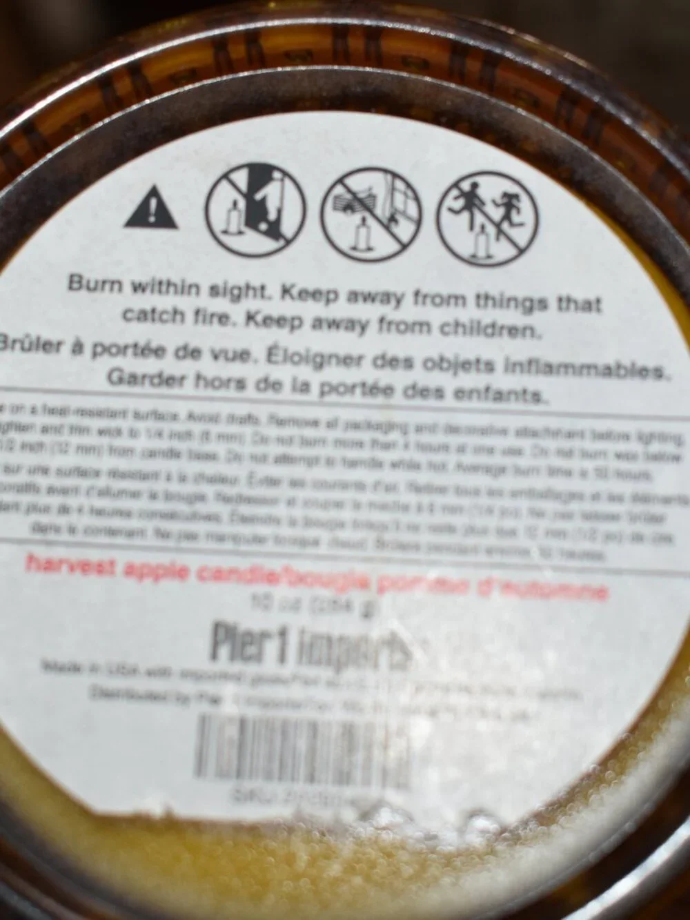 Pier 1 Imports 2-Wick Candle - Harvest Apple